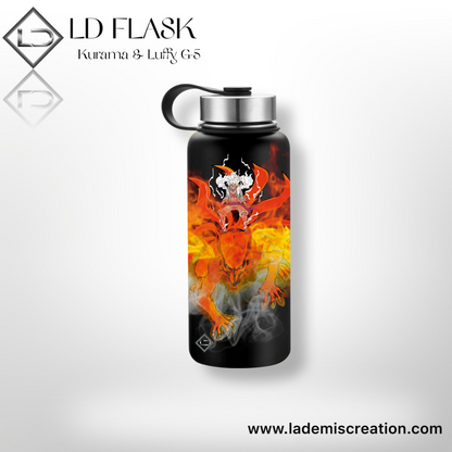 LD's Flask-Kurama&Luffy